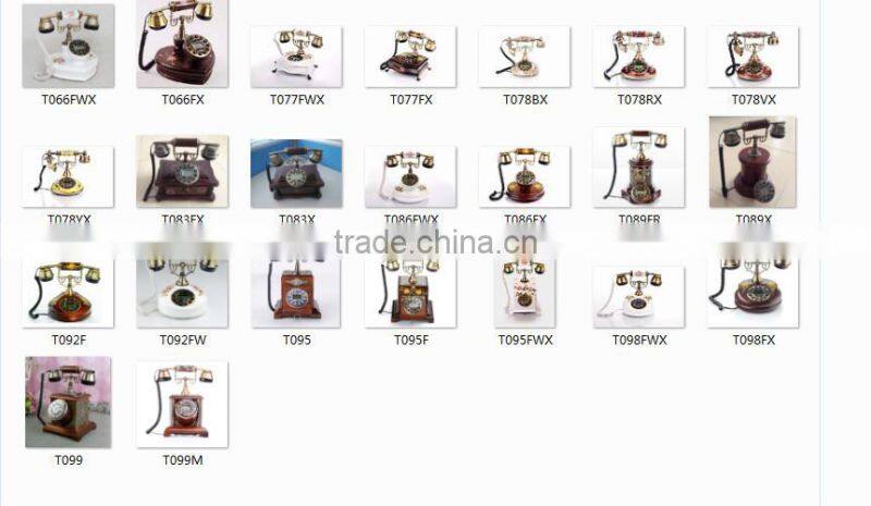 Home Decor Wood Brown Antique Telephone For Sale