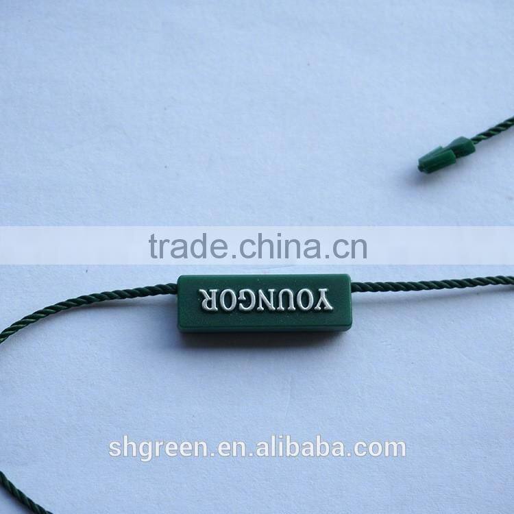 Promotional bottle string plastic tag
