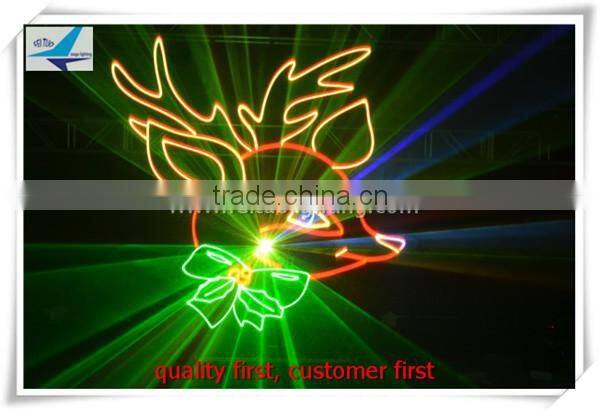 2.4w Mid-range RGB full-color laser light with 128 pattern or 42 animation
