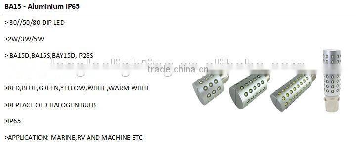 24VAC/DC Industrial LED Light BA15D E14 LED 3W Red Green Yellow Blue White Warm White Color