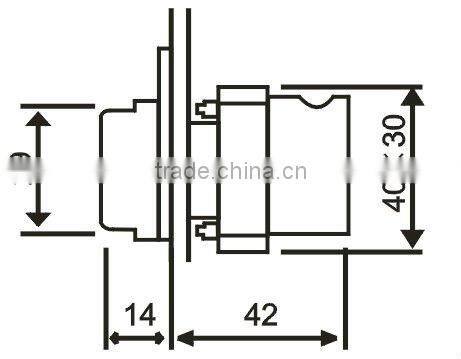 Resistance-type, 220v led button indicator B2-BV