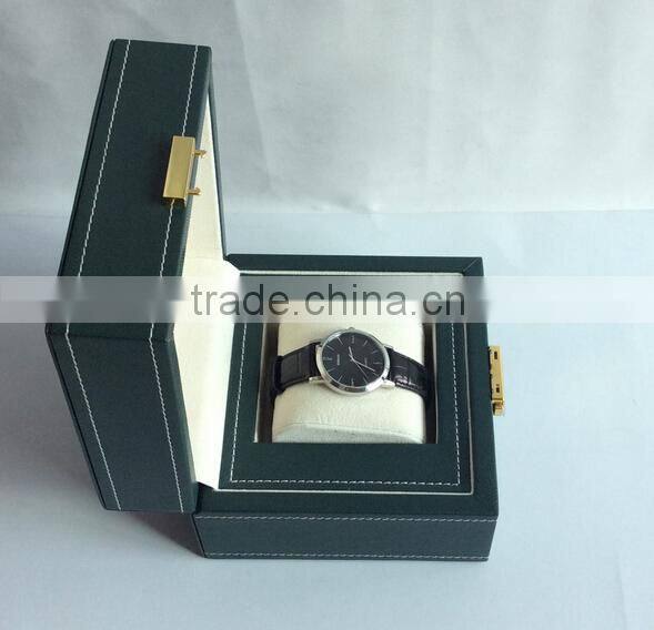 High-end luxury leather & wood watch boxes cheap watch box
