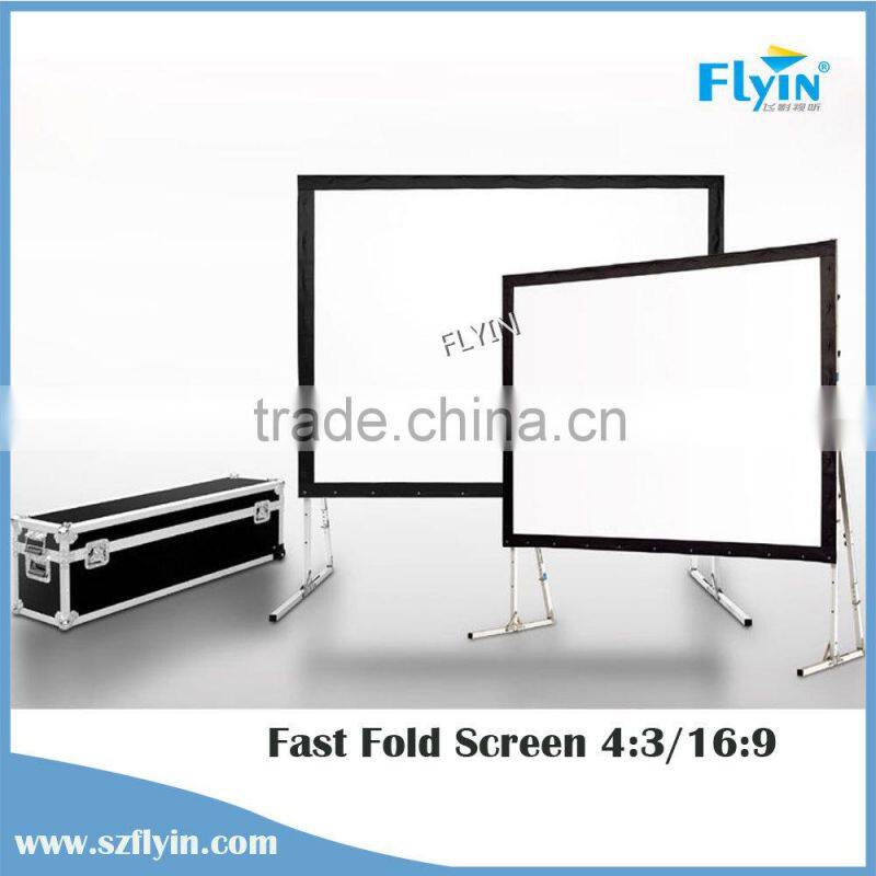 Top quality ! foldable projector screen with carrying case 300 inch projector screen