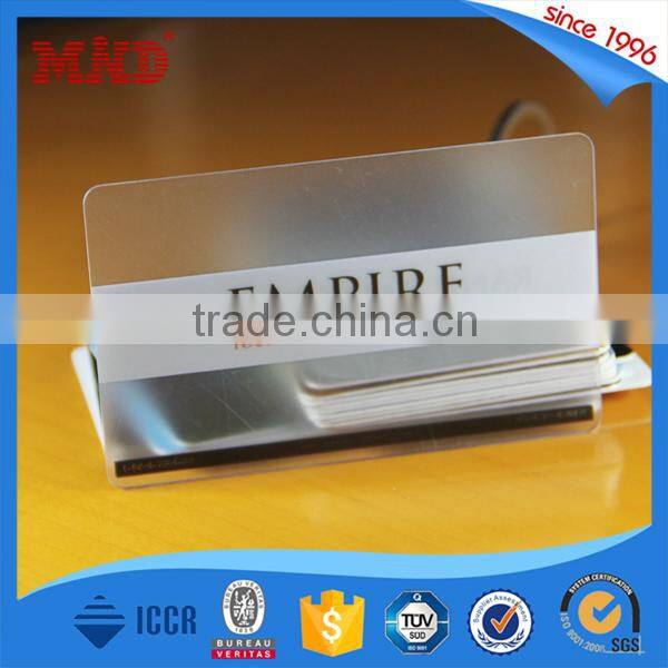 MDP05 plastic card transparent PVC plastic cheap membership card