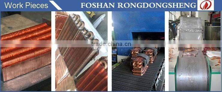 continuous mesh belt gas controlled atmosphere heat treatment process brazing furnace
