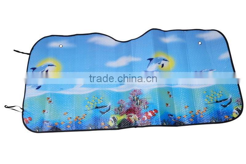 cheap silvery windshield sunshade for car