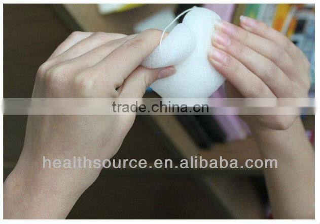 New Products facial cleaning green tea konjac sponge/100% natural konjac sponge