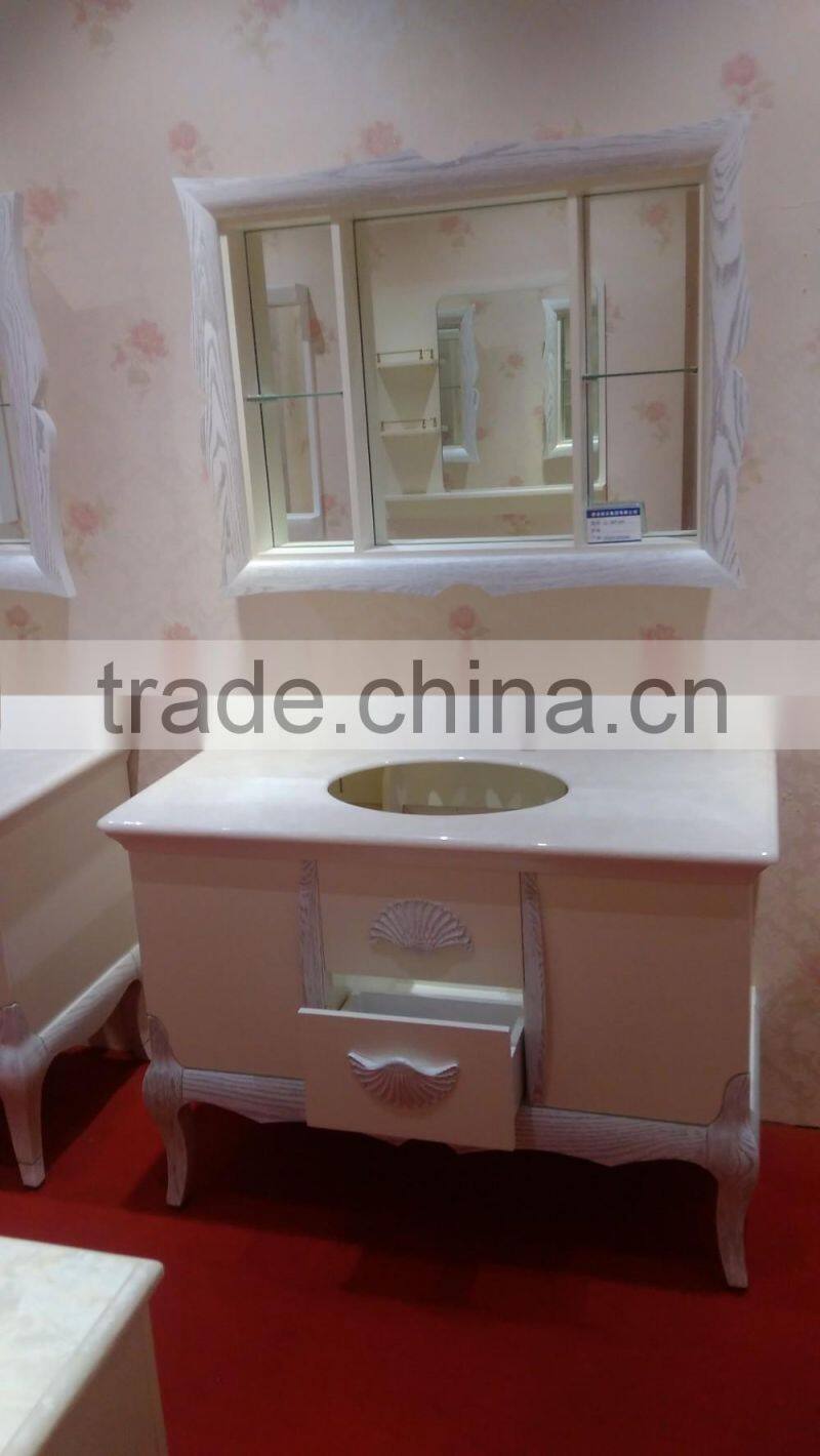 kangchen sanitary ware soild wood modern bathroom cabinet