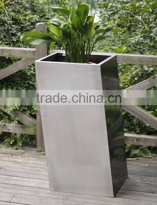 bonsai plants container stainless steel flower container and flowers pots