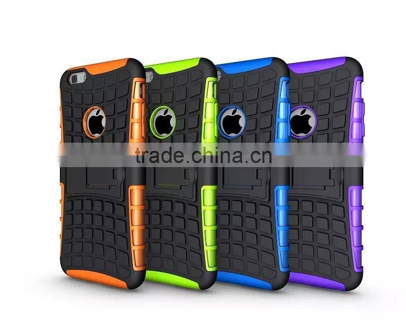 Multicolor TPU+PC Armor Spider Hybrid Kickstand Cell Phones back cover for iPhone 6/6 plus