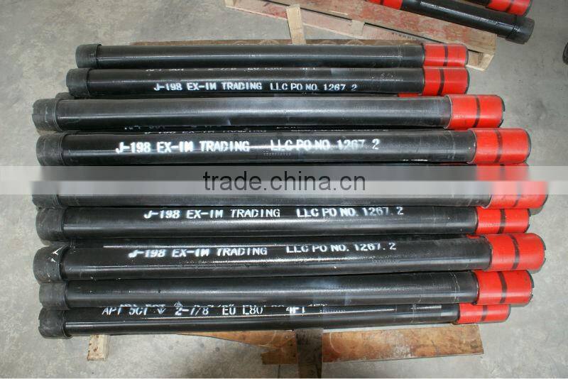 API 5CT 2 3/8" male and female eue K55 tubing pup joint