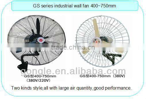 China cheap high efficiency wall-mounted ventilation fan for workshops with CE