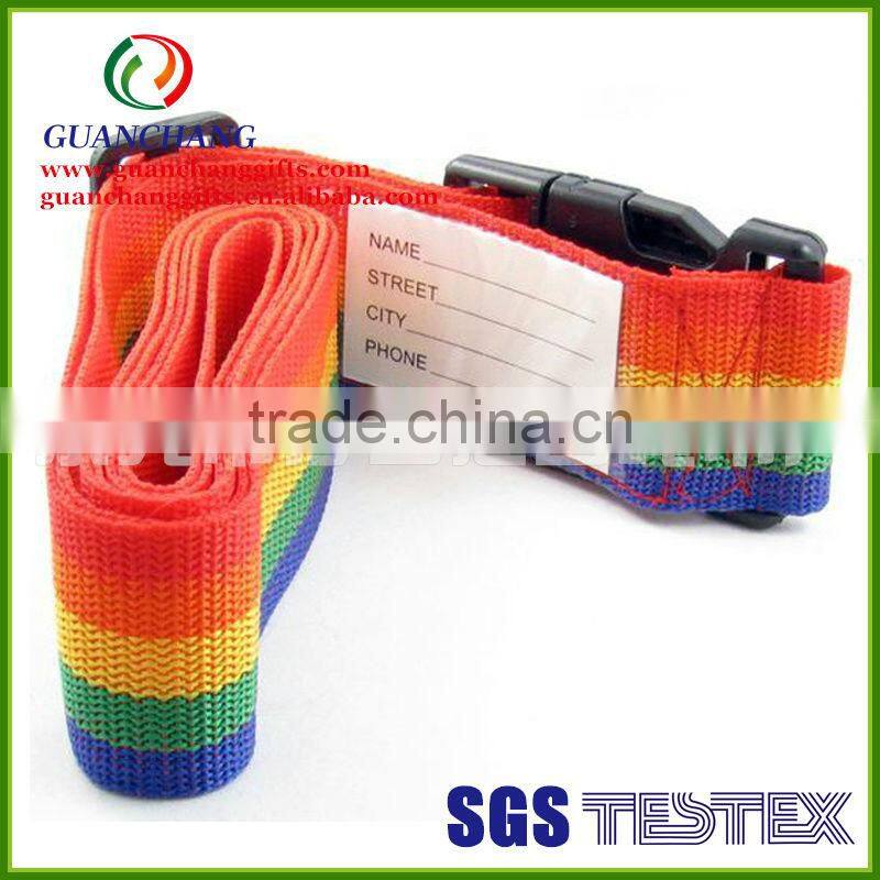 2013 new products on market promotional polyester luggage belt with silk screen printing,wholesale china merchandise