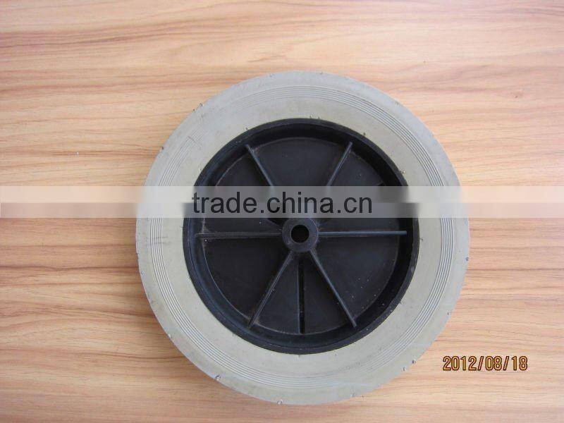 10 inch semi pneumatic rubber wheel for trolley