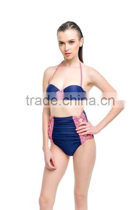 2016 Trendy Stylish Girls High Waist Bikini