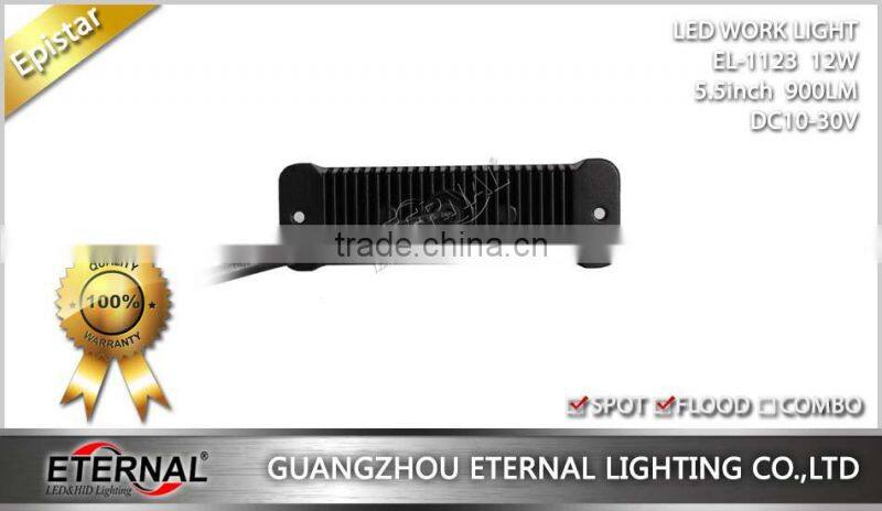 5.5in 12W rectangle ATV UTV powersports off road automotive vehicles mini led work light bar driving lamp