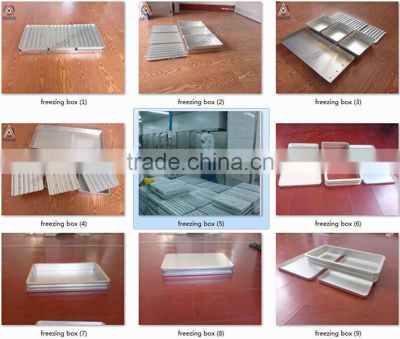 4-way 3 runner aluminum pallet for storge