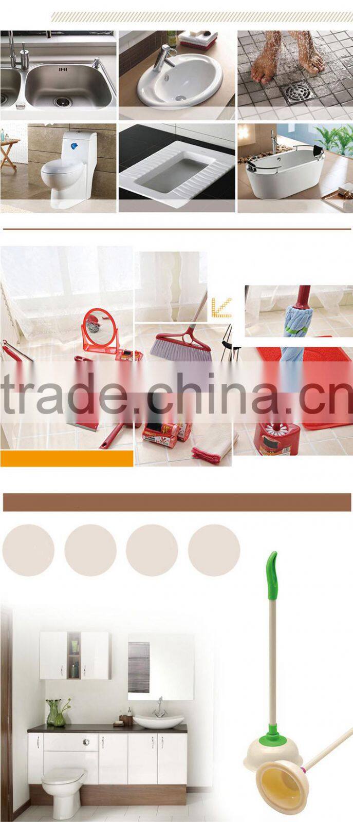 High quality Custom Stocked Large Wood Handle Rubber Cup Plunger To unblock Toilet