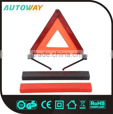 red car triangle warning sign, car emergency kit