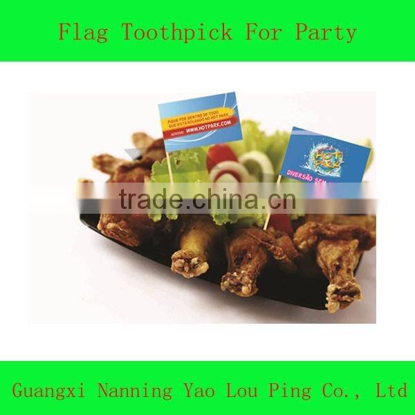 Bamboo Toothpick With Plastic Bag Packing