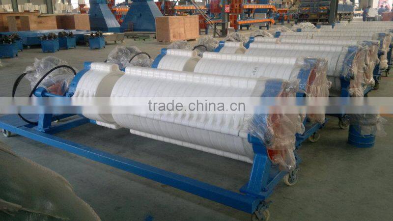 Mobile filter press manufacturer.round cotton cake filter press