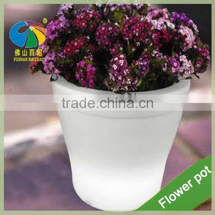 High Quality PE LED Plant Pots for Restaurant