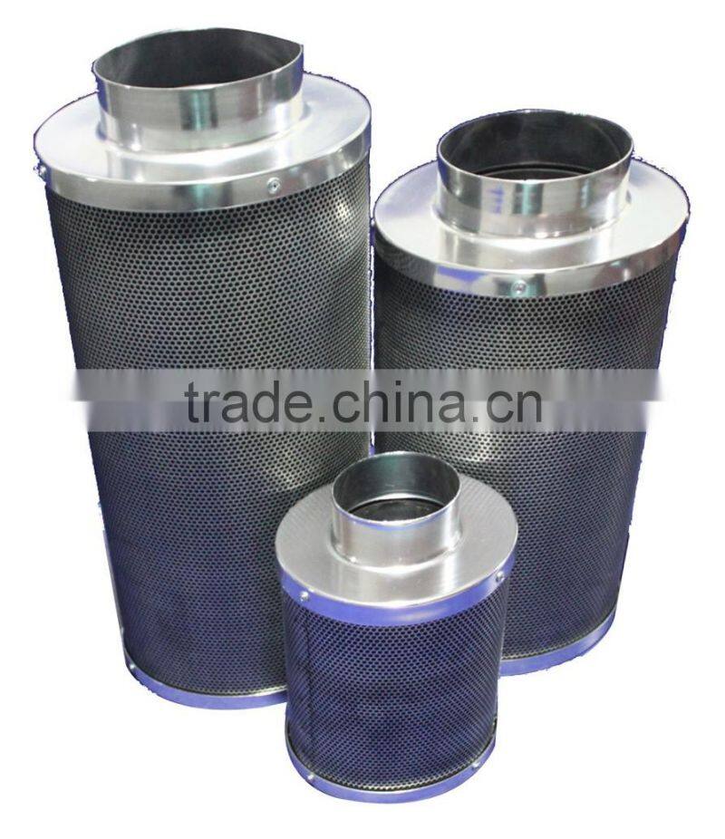 Hydroponic grow tent / plant growth room 8" x 24" 8"x39" air purifier activated virgin carbon filter for air cleaning