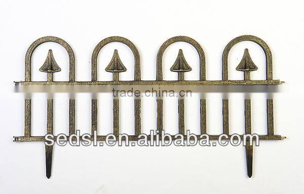 plastic decorative fence,removable plastic fence,garden fence