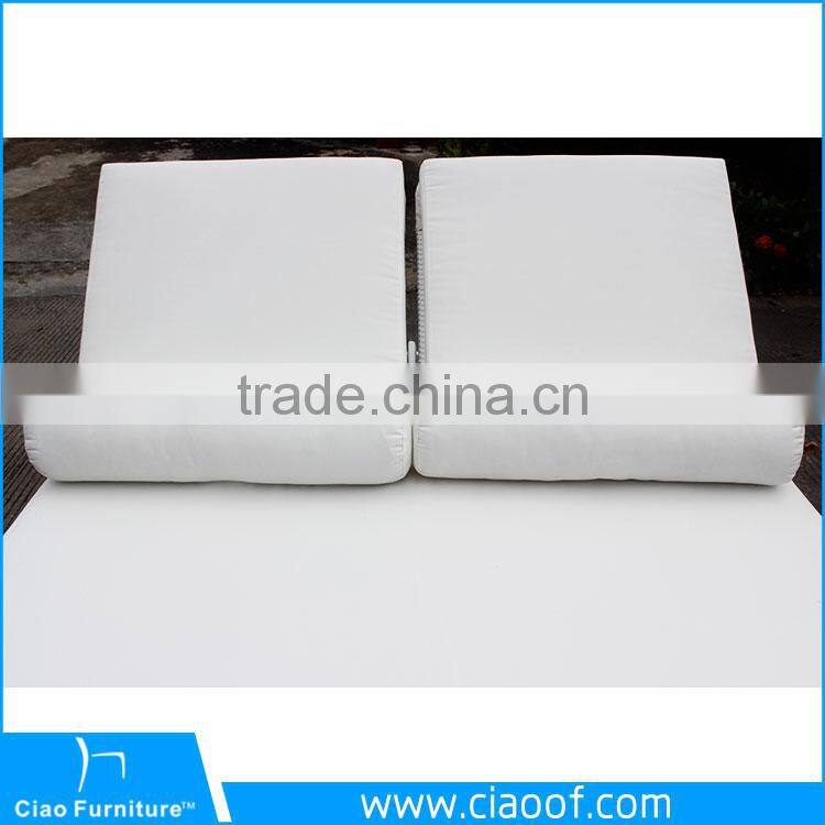 Rattan Double Recliner Lounge Bed