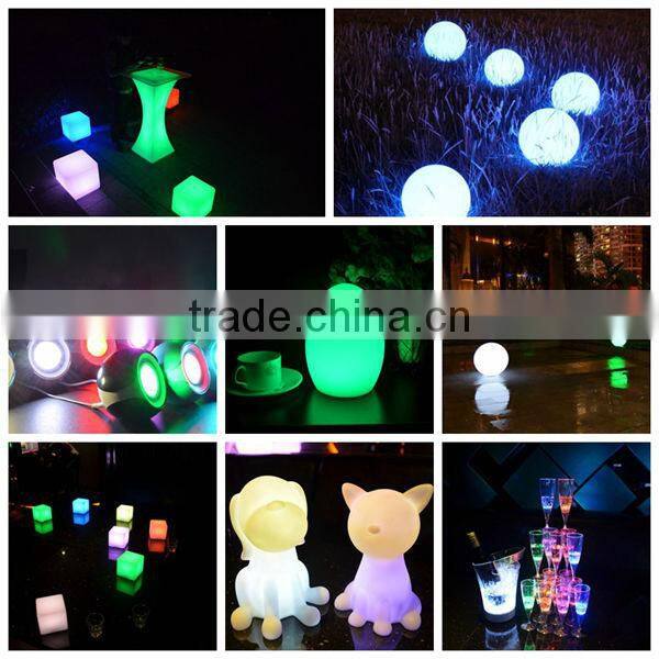 Transparent with UV painting PC material unique design flash ice bucket