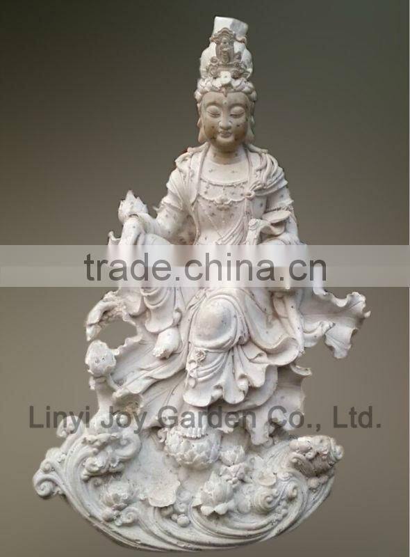 Home Deoc White Marble Guanyin Statue