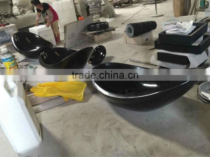 lowest price black marquina marble bathroom sink