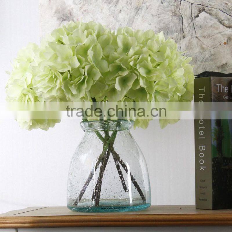 Home & wedding table decoration silk Hydrangea artificial flowers for sale