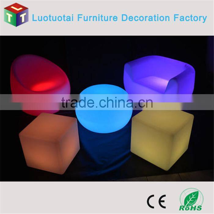 illuminatedled battery operated high top led wine cooler / ice bucket