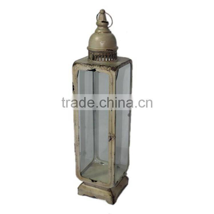 Cheap Metal And Glass French Candle Lantern Customized Decorative Lantern