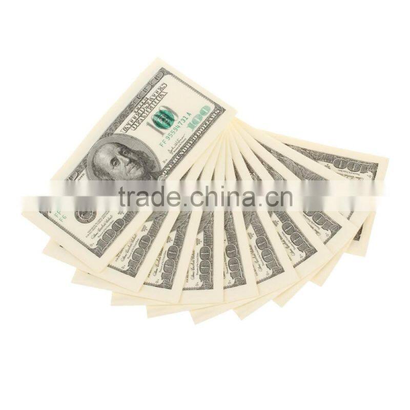 3 ply Dollar Bill Printed Paper Napkin