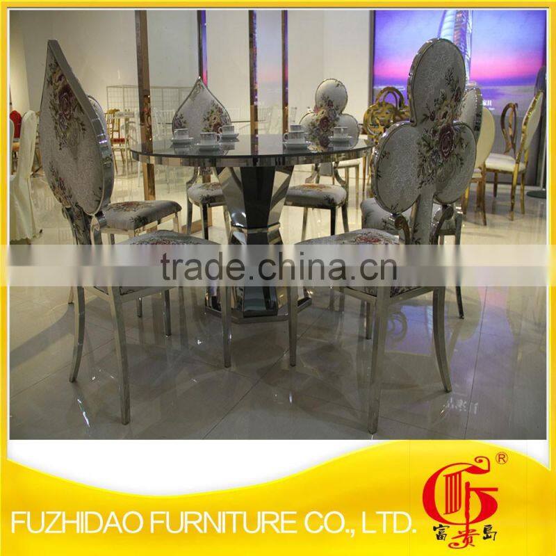 New design stainless steel dining chair for living room