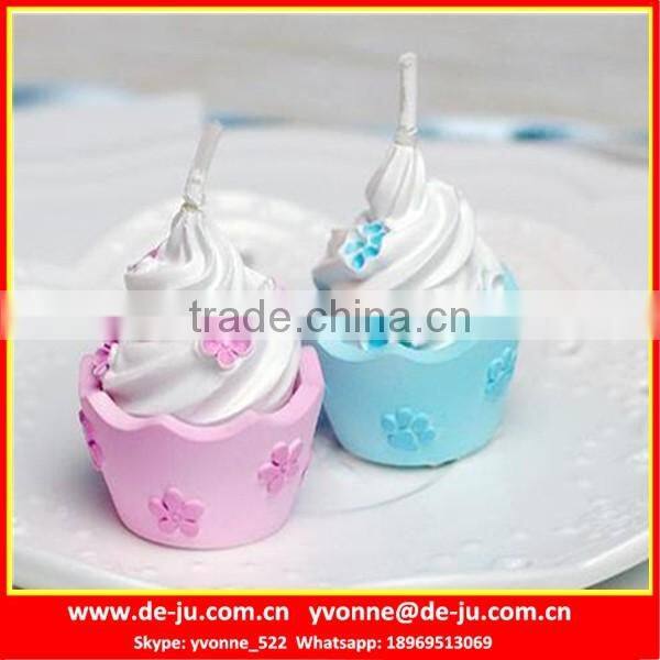 Wedding Door Gift Small Cream Cake Shaped Fake Candles
