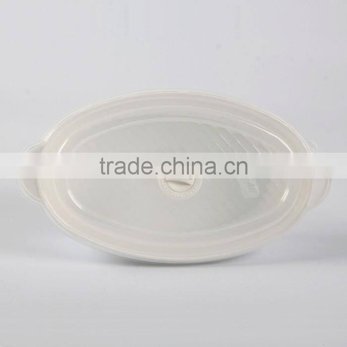 Microwave Plastic Oval Crisper