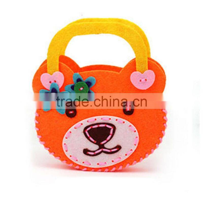 16053006 factory directly selling for Children handmade ready cutting felt bag kit