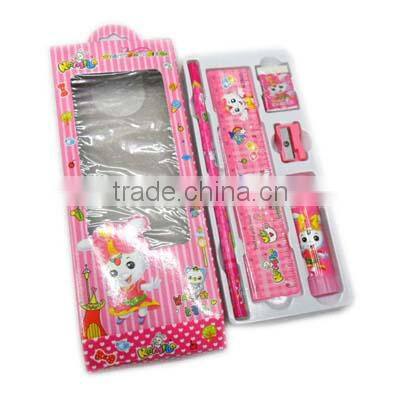 pencil ballpen eraser ruler back to school set in color box