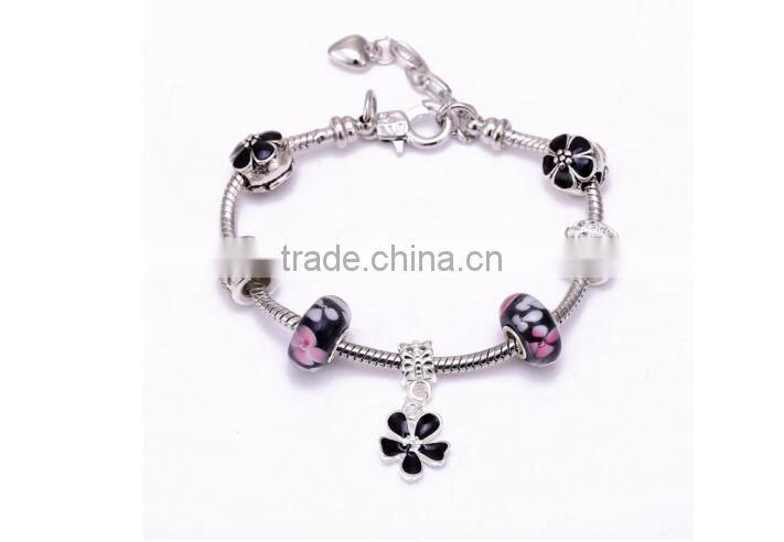 Wholesale Stock Small Order Fashion DIY Chamilia Beads Bracelets