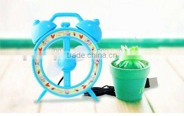 Supply creative fashion fan shape alarm clock