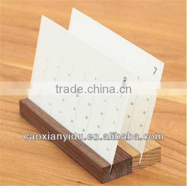 Wooden Block with Slot Stand Holder for Bussiness Card ,Wedding Present Names Home Decor Exhibition Display Board