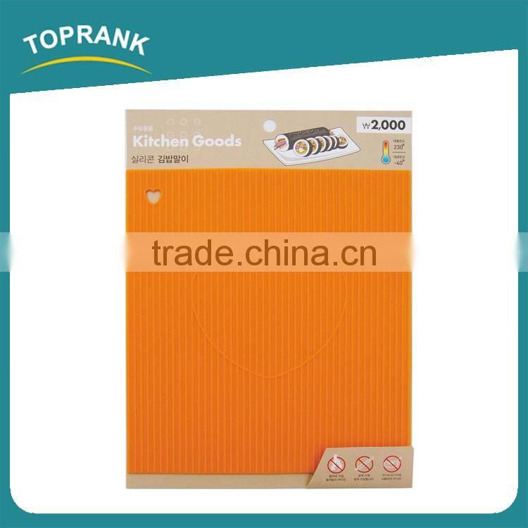 Toprank China Food-grade Heat Resistant Non-stick Silicone Macaron Baking Mat Fry Bbq Silicone Baking Mat