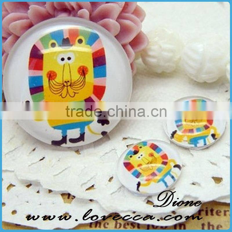 Best Selling Various Images Oval Flat Round Back Glass Gemstone Photo Jewelry Cabochons