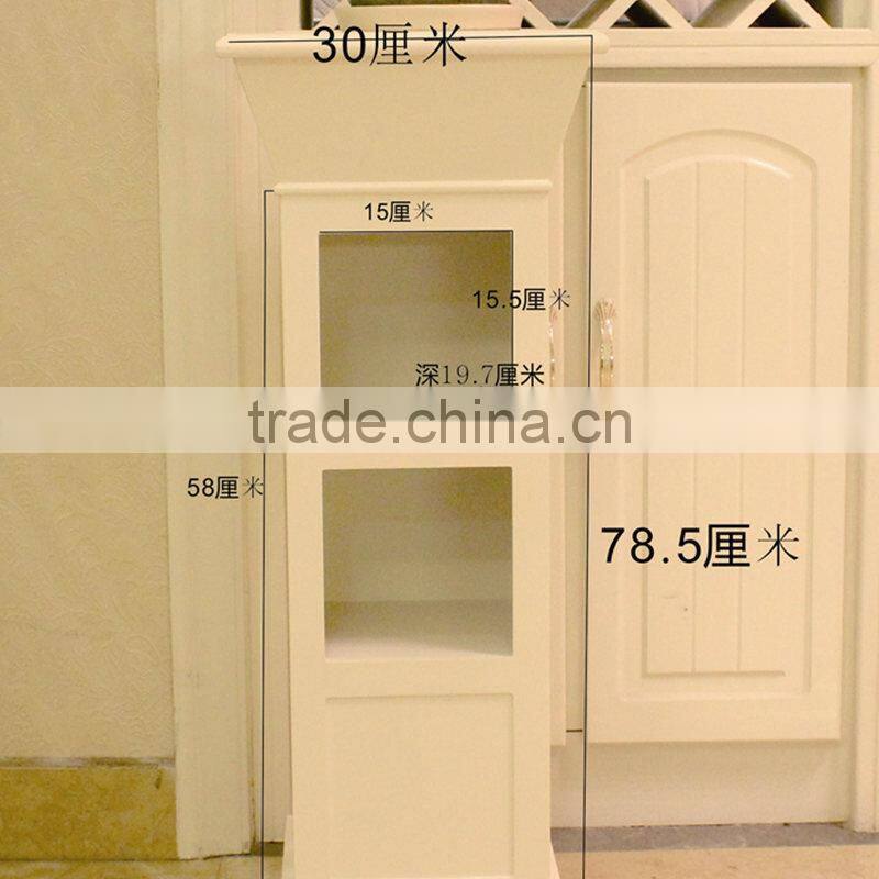 New design natural wooden flower shelf