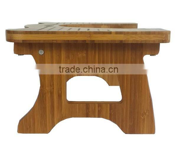 Adjustable Bamboo Poop Stoop Partial Squat Toilet Stool