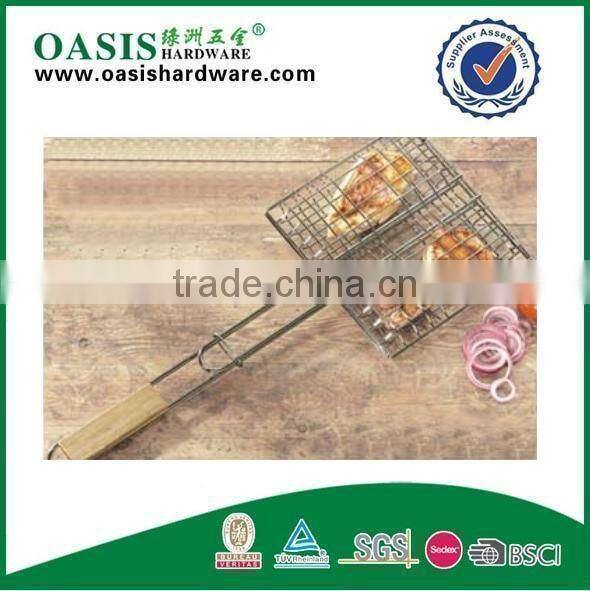 bbq tool wooden handle bbq grid