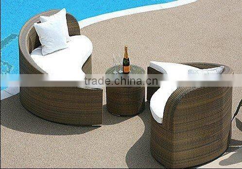 PE rattan outdoor furniture or patio wicker garden sofa